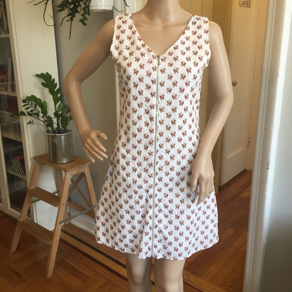 Fox Print Dress
